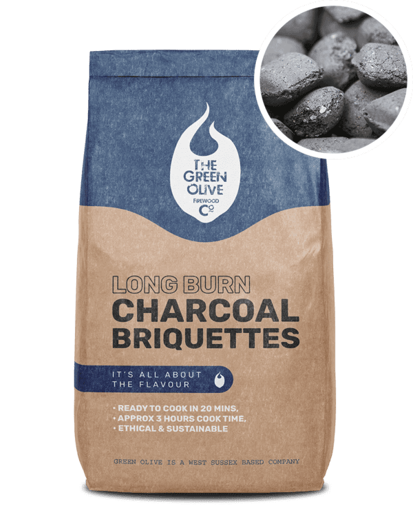 Bag of Long Burn Charcoal Briquettes with Preview